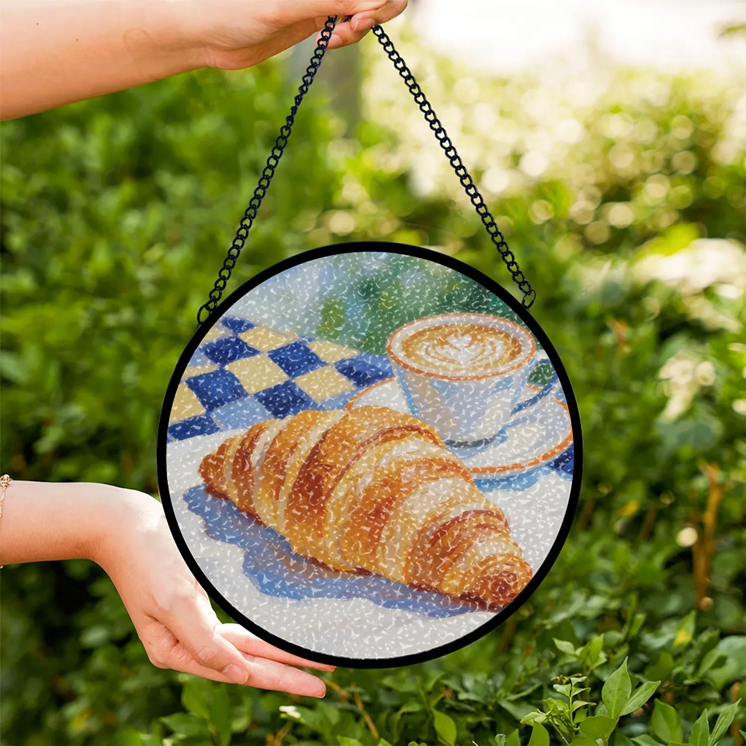 Custom Painted Glass Pendant Photo Acrylic Christmas Gift Photo Prints Personalized Made in USA PrintToucan - PrintToucanHome DecorPrinttoucan-9cm/3.5inch