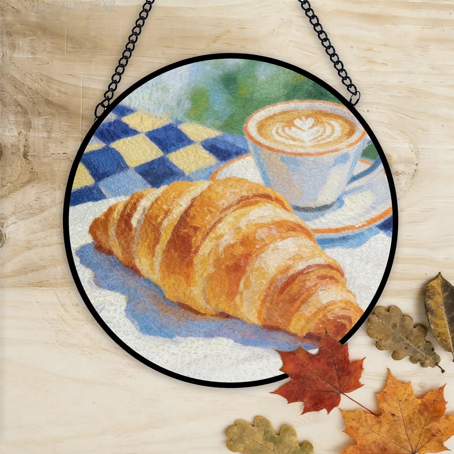 Custom Painted Glass Pendant Photo Acrylic Christmas Gift Photo Prints Personalized Made in USA PrintToucan - PrintToucanHome DecorPrinttoucan-9cm/3.5inch