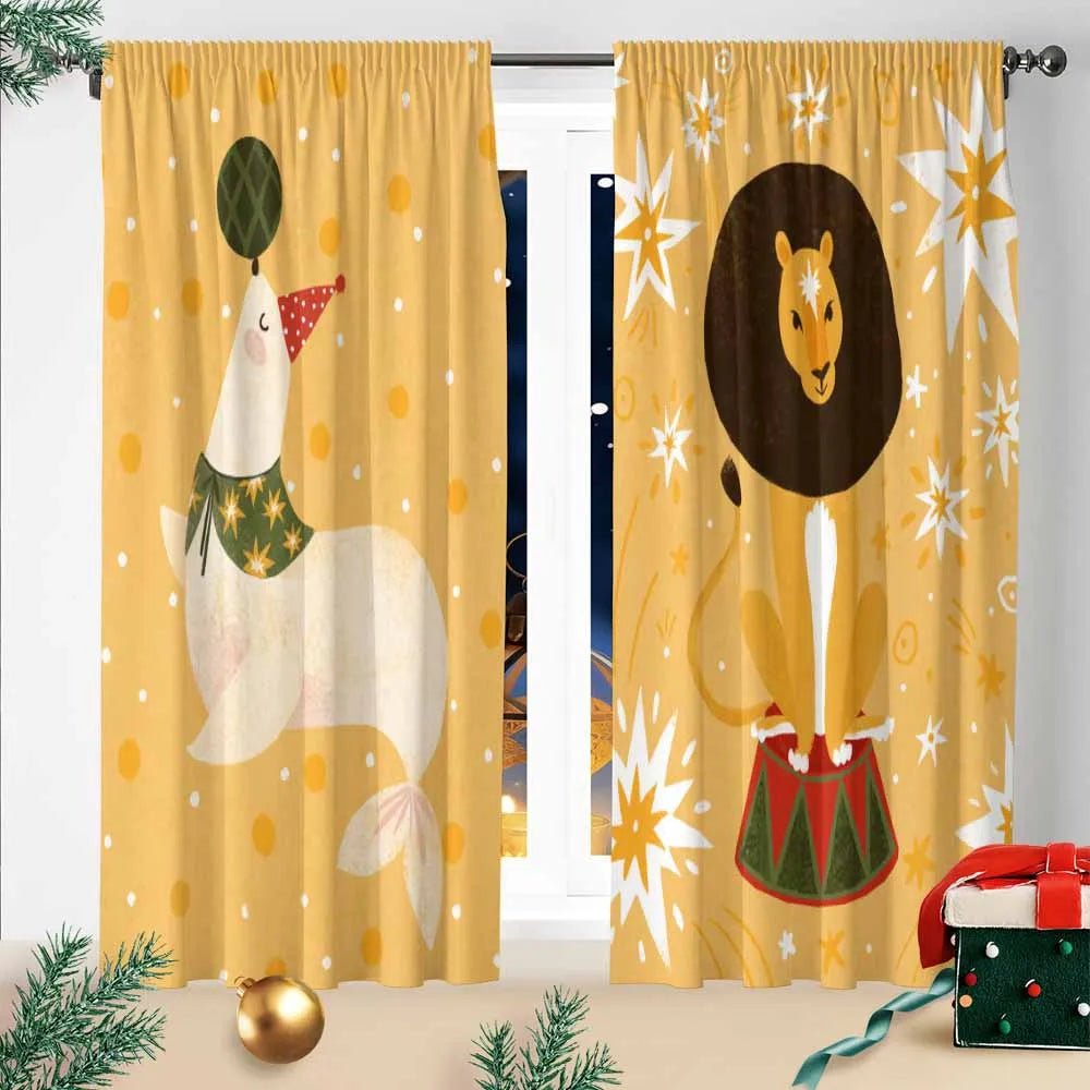 Custom Perforated Curtain With Photo & Text – Holiday Theme Photo Prints Personalized | PrintToucan - PrintToucanHome Decor