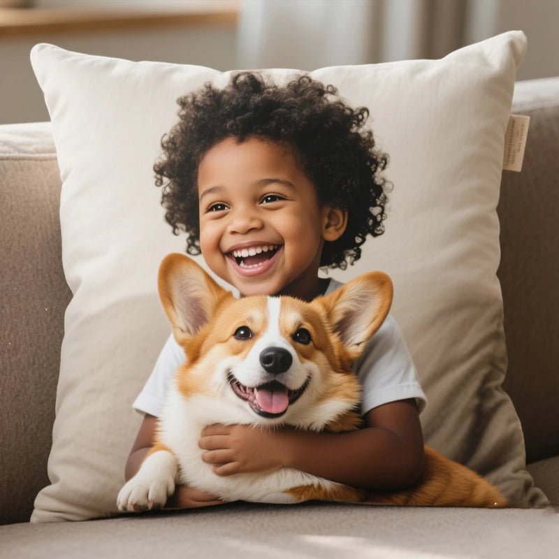 Custom Pillow Photo Upload for Pet Lovers PrintToucan