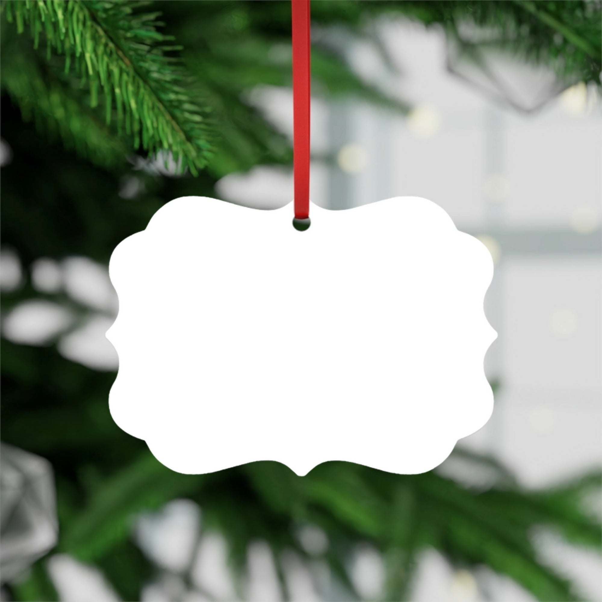Custom Plaque Metal Ornament Upload Image PrintToucan - printtoucan
