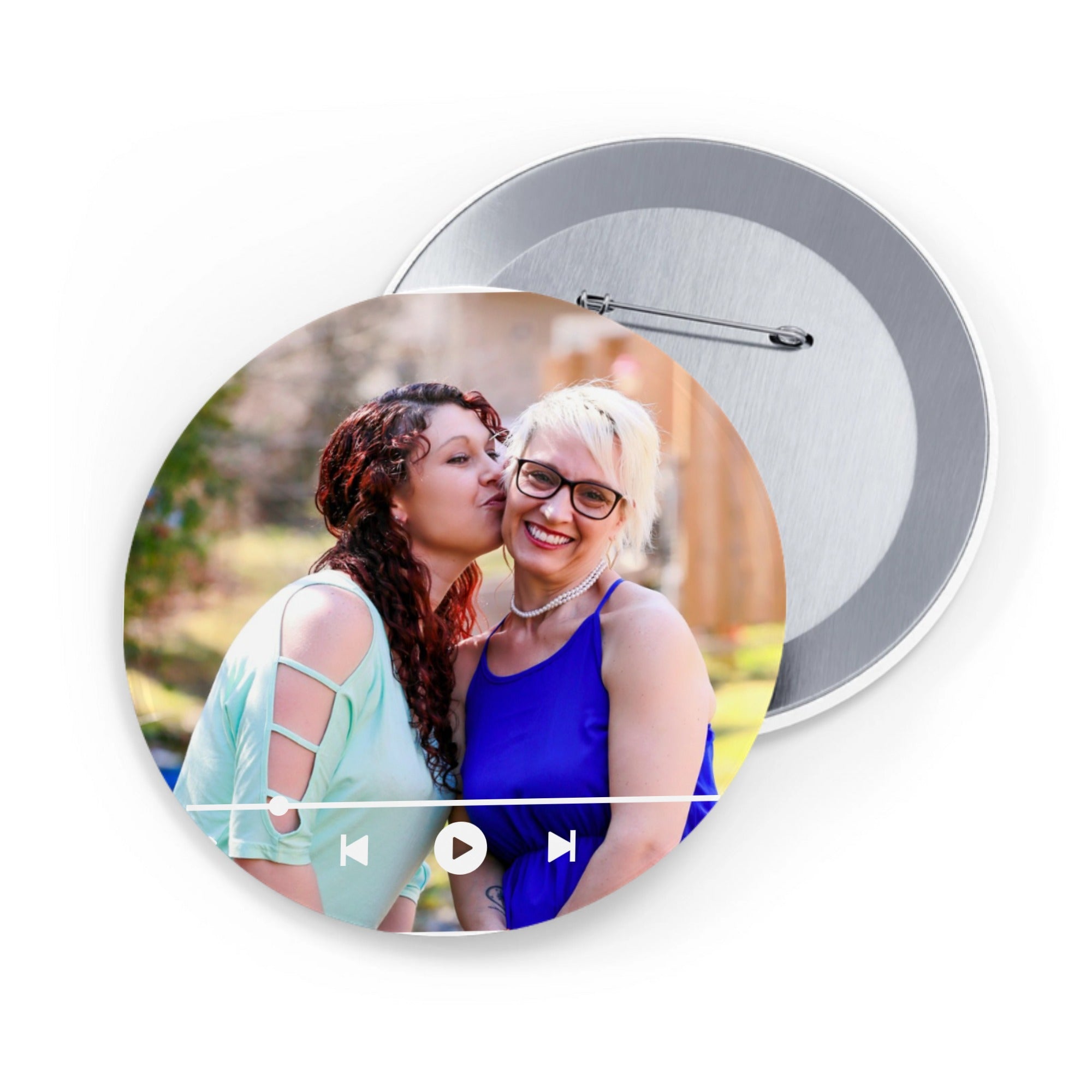 Custom Round Pin – Our Favorite Song Spotify Music - printtoucan