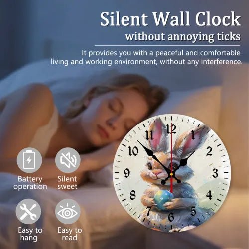 Custom Round Wall Clock MDF Personalized Photo Text Living Room Decor PrintToucan - PrintToucanHome DecorPrinttoucan-60 x 60 in（152 x 152 cm）