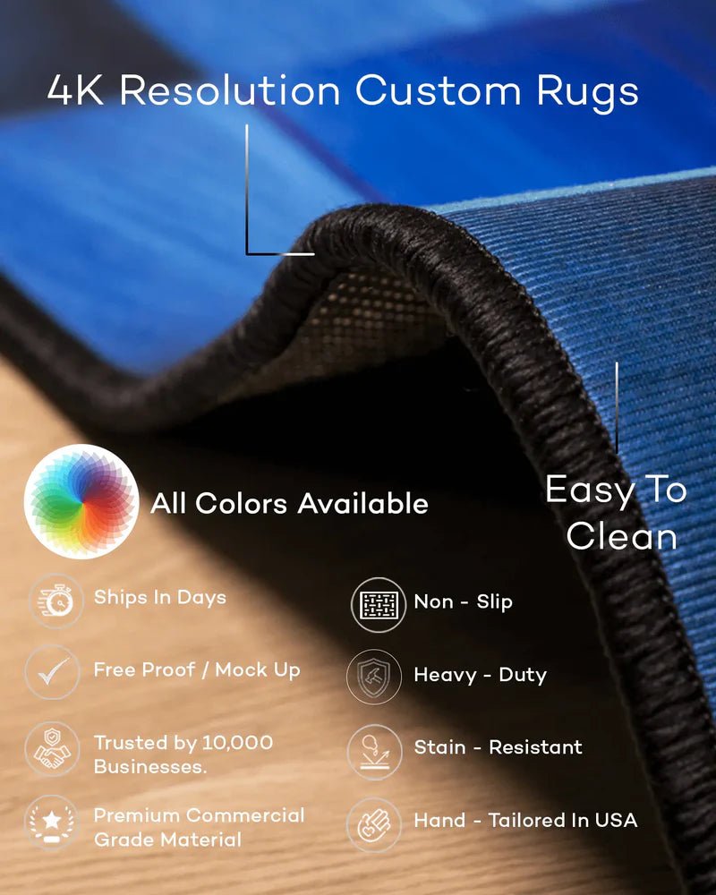 Custom Rug Washable Backing Flannel Fleece Holiday Theme Personalized Photo Design | Rug Cleaning | PrintToucan - PrintToucanChrismas Gift