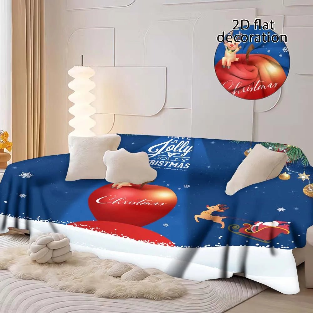 Custom Sofa Throw 280g/m² Per Square Flannel Personalized Text Weighted Baby Sofa Throw PrintToucan - PrintToucanChrismas Gift150cm x 200cm/60"x80"