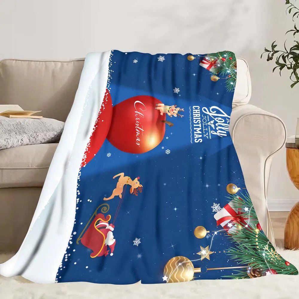 Custom Sofa Throw 280g/m² Per Square Flannel Personalized Text Weighted Baby Sofa Throw PrintToucan - PrintToucanChrismas Gift150cm x 200cm/60"x80"