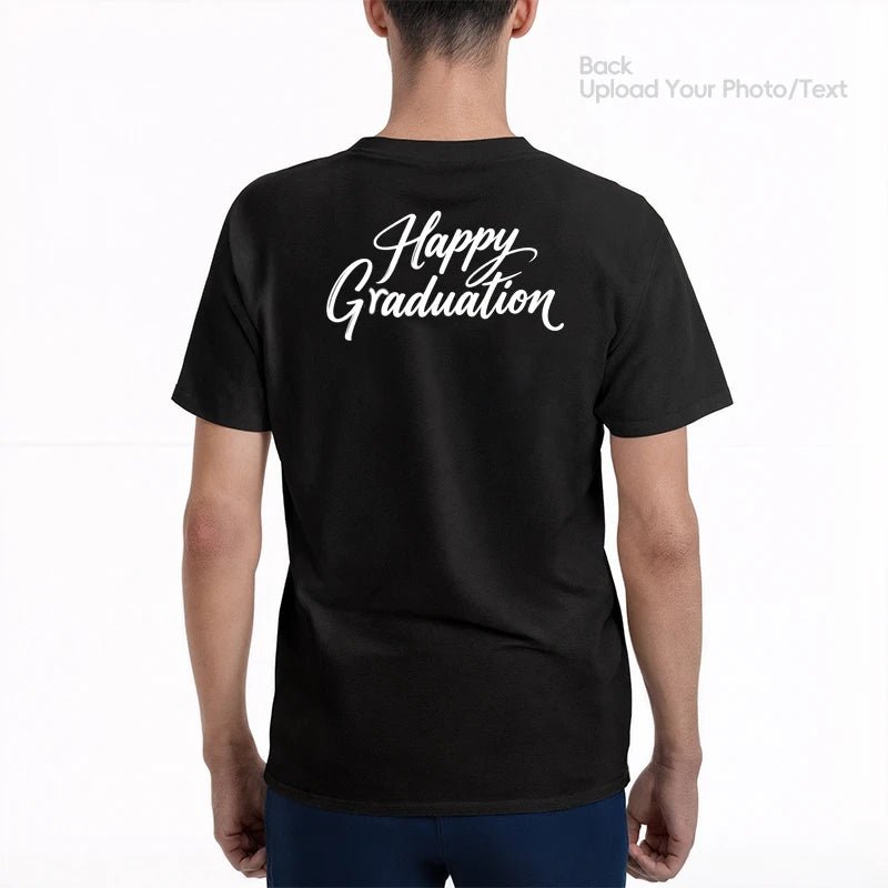 Custom Tee 230g Cotton Short Sleeve Photo Upload Graduation Season PrintToucan