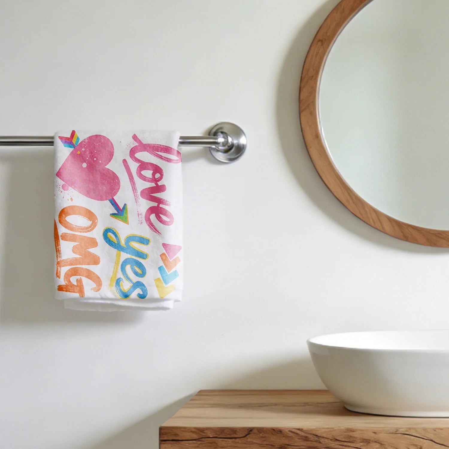 Custom Towel Valentine Microfiber Personalized Image Text PrintToucan - PrintToucanValentine's Day GiftsPrinttoucan-13.8x15.7inch（35x40）cm-8