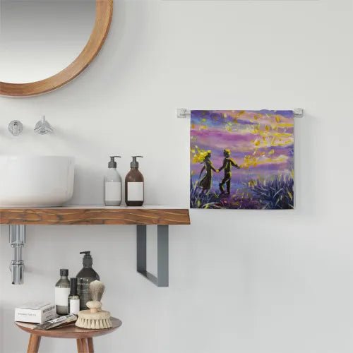 Custom Towel Valentine Microfiber Personalized Image Text PrintToucan - PrintToucanValentine's Day GiftsPrinttoucan-13.8x15.7inch（35x40）cm-8