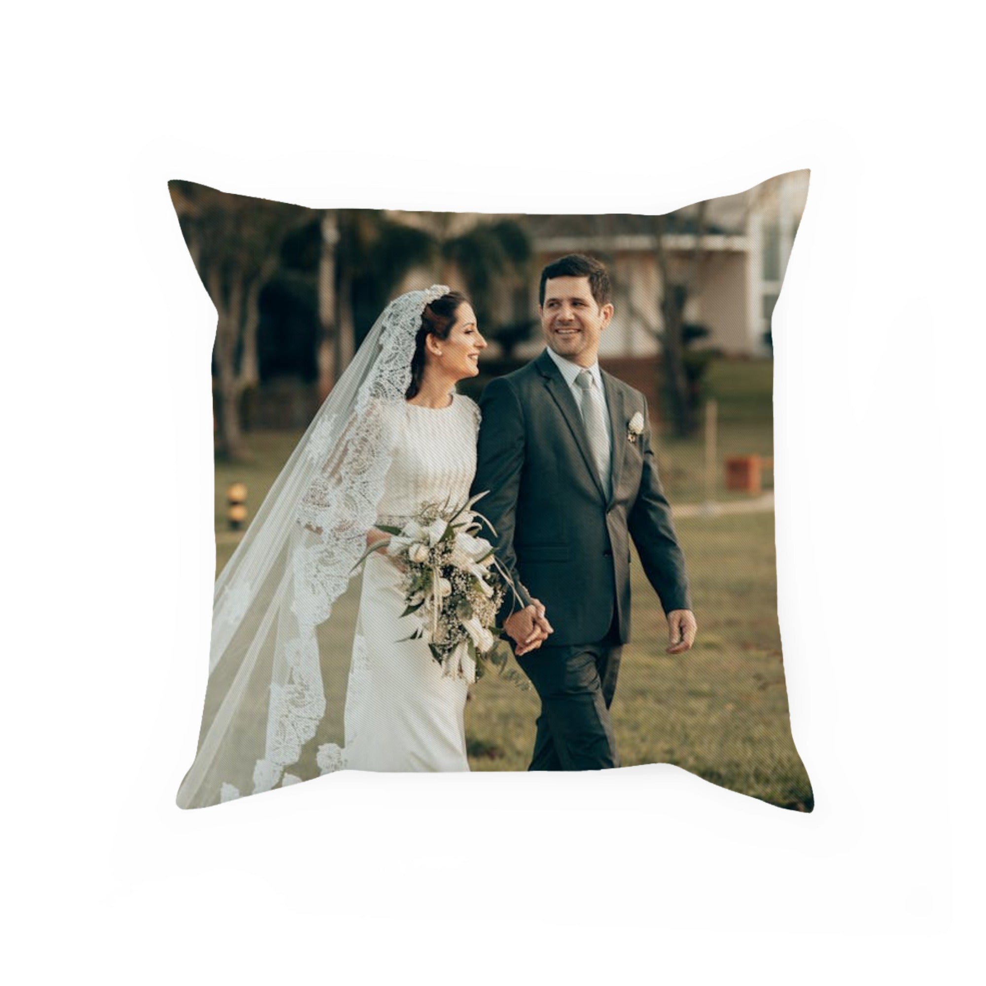 Custom Wedding Cushion Personalized Image Upload Fast Printing | PrintToucan - printtoucan