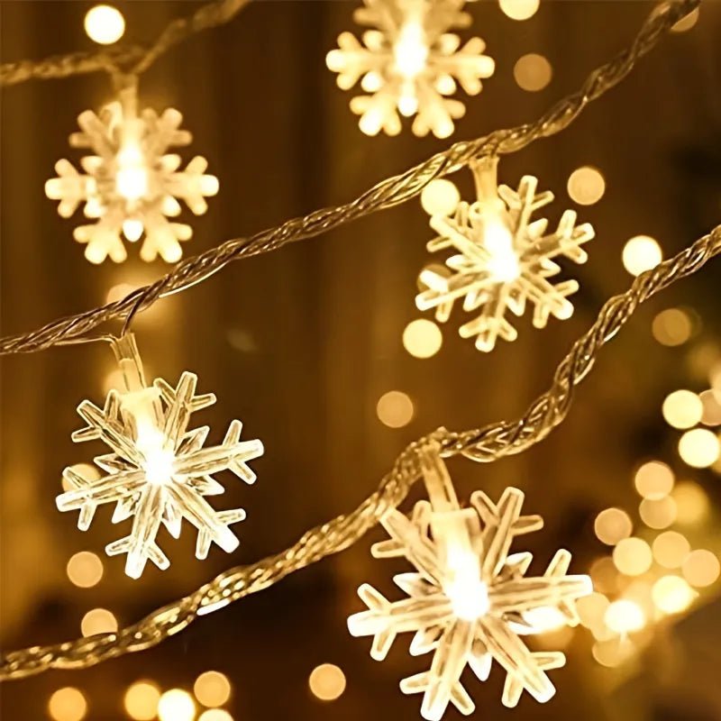 Light Strip 6m Courtyard Light Strip Snowflake Warm Glow Christmas Home Decor Cozy Holiday Style PrintToucan - PrintToucanChrismas Gift