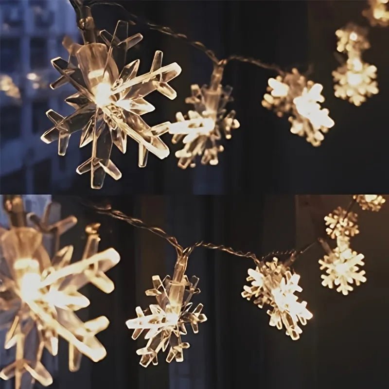 Light Strip 6m Courtyard Light Strip Snowflake Warm Glow Christmas Home Decor Cozy Holiday Style PrintToucan - PrintToucanChrismas Gift