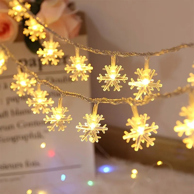 Light Strip 6m Courtyard Light Strip Snowflake Warm Glow Christmas Home Decor Cozy Holiday Style PrintToucan - PrintToucanChrismas Gift