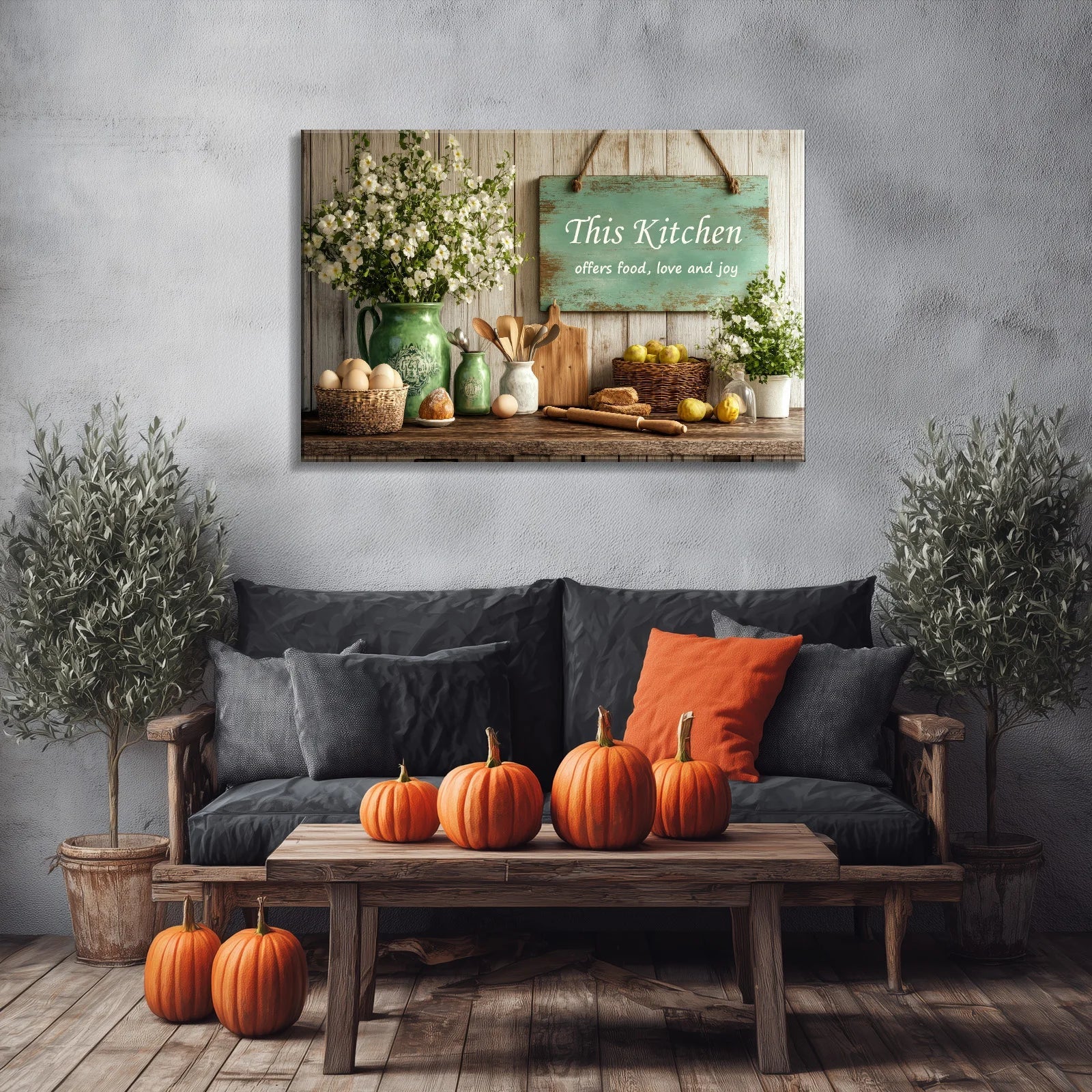 "This Kitchen" Farmhouse Canvas Wall Art – Kitchen & Café Décor | PrintToucan - PrintToucanCanvas Wall Art